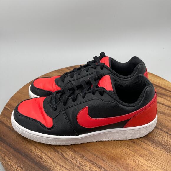 Nike Ebernon Low Shoes Mens Size 9 Black Red Running Comfort Walking Sneakers main image 6